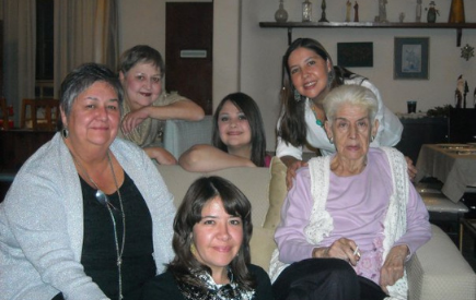 Reyes Garcia and the women in her family