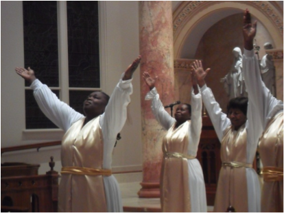 Holy Redeemer Dancers share at the Chapel of the Incarnate Word