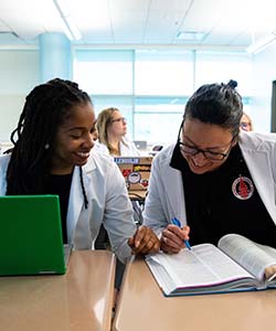 UIW Nursing Students in classroom studying