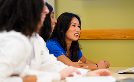 female som student in class