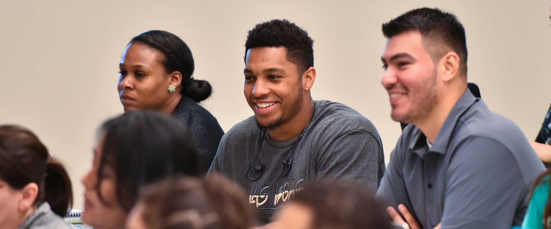 Sport management students in classroom