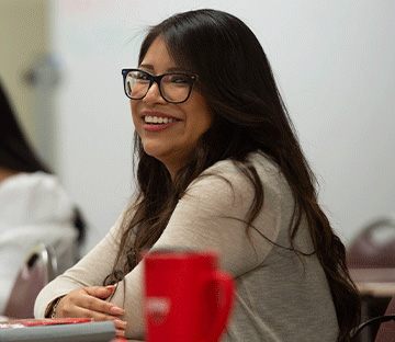 Photo of an SPS student smiling