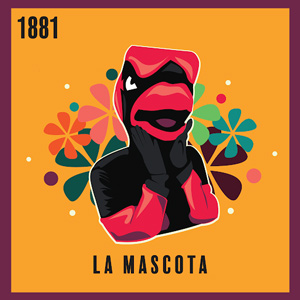 Cardinal Mascot on a Card