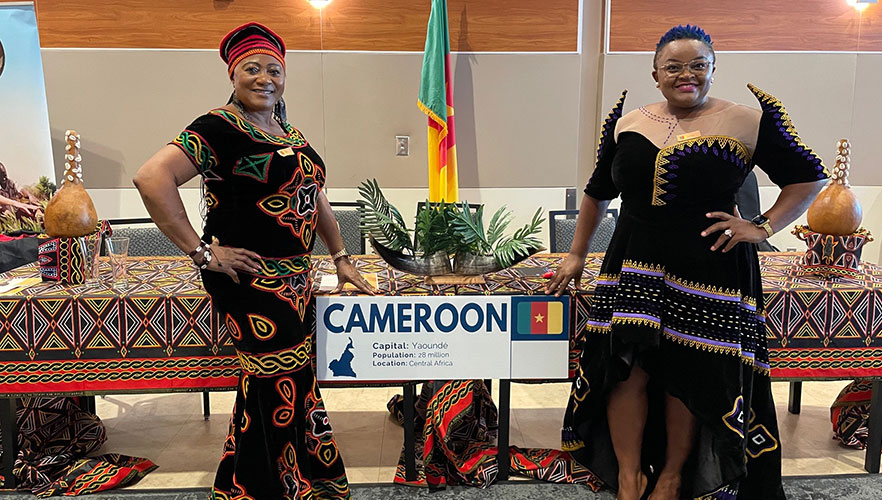 Multicultural fair - Cameroon table