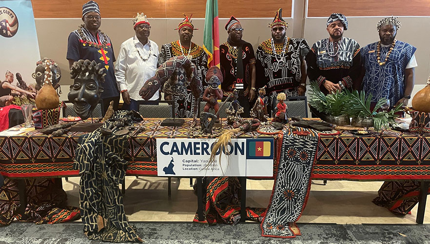 Multicultural fair - Cameroon table