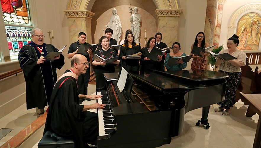 Choir at Baccalaureate Mass 