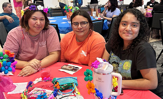 Students at event