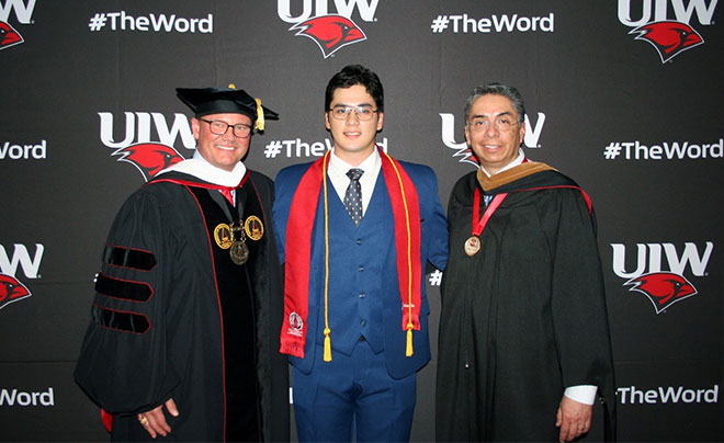 Guzman Ruiz with Dr. Evans and Marcos Fragoso