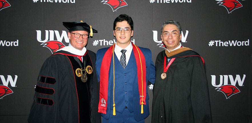 Guzman Ruiz with Dr. Evans and Marcos Fragoso