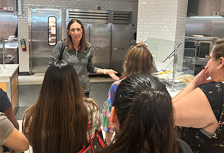 Mandy Tyler leading Café Tours