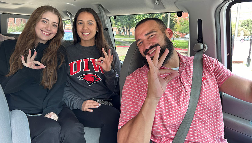 Ettling Center personnel driving voters