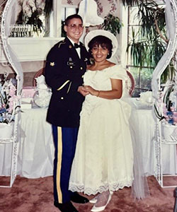 Grace and Martin DeJesus on wedding day