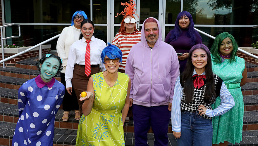 UIW employees dressed as Inside Out 2 characters