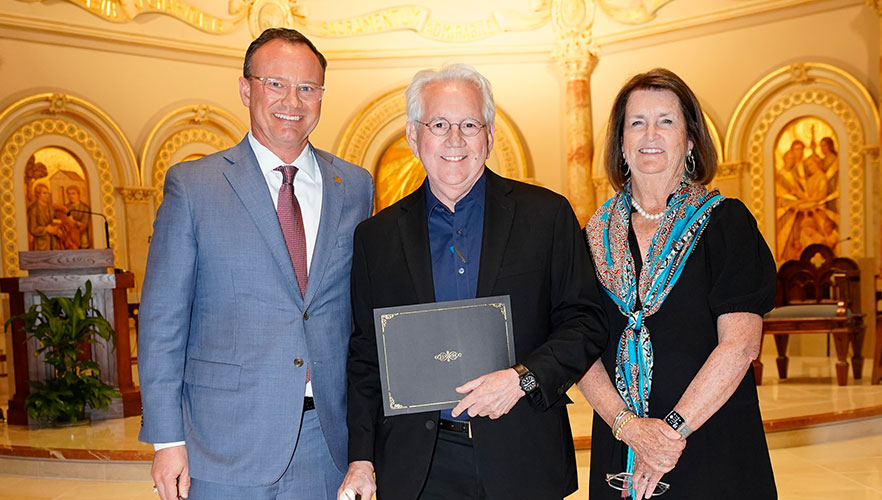 Dr. Douglas A. Gilmour with Dr. Evans