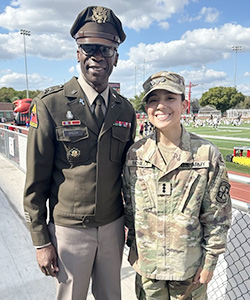 Major General and Cadet