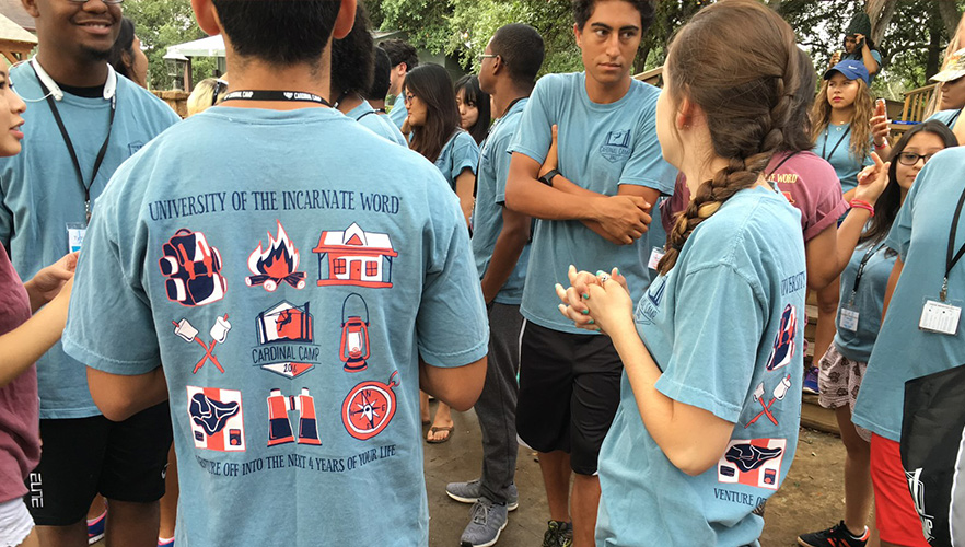 students wearing shirts