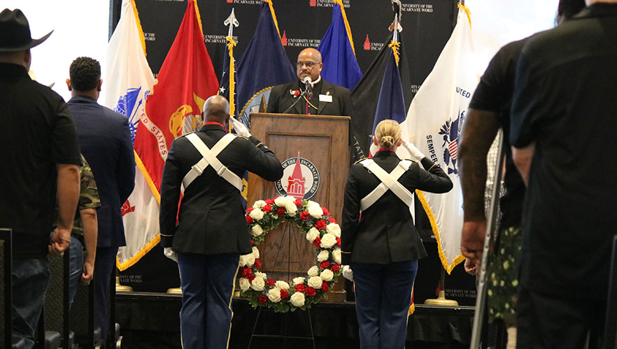 Cadets saluting 