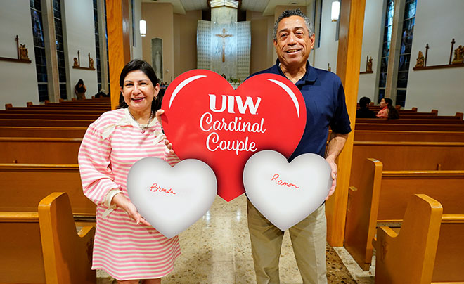 Couple at mass