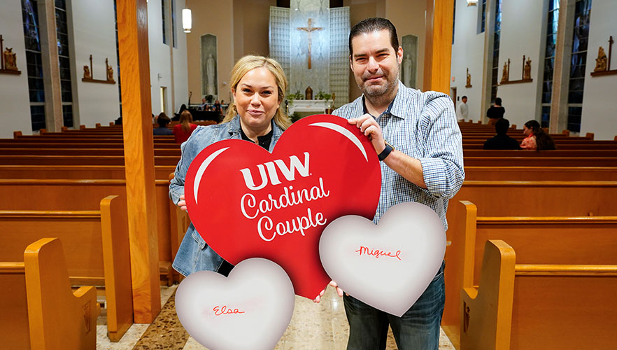 Couple at mass