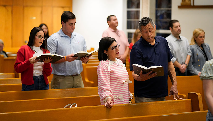 Couples praying together