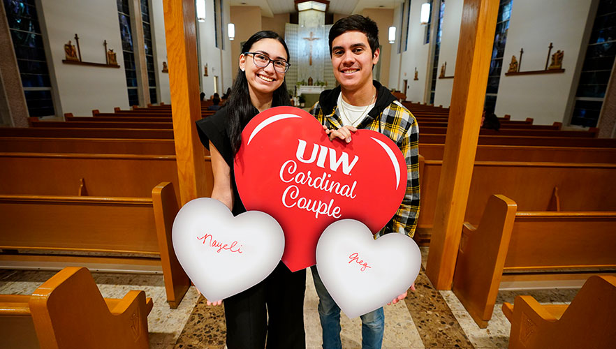 Couple at mass