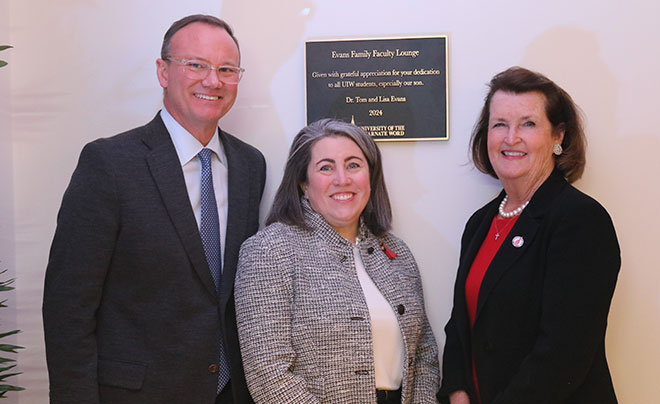 Dr. Evans, Lisa Evans and Suzanne Goudge