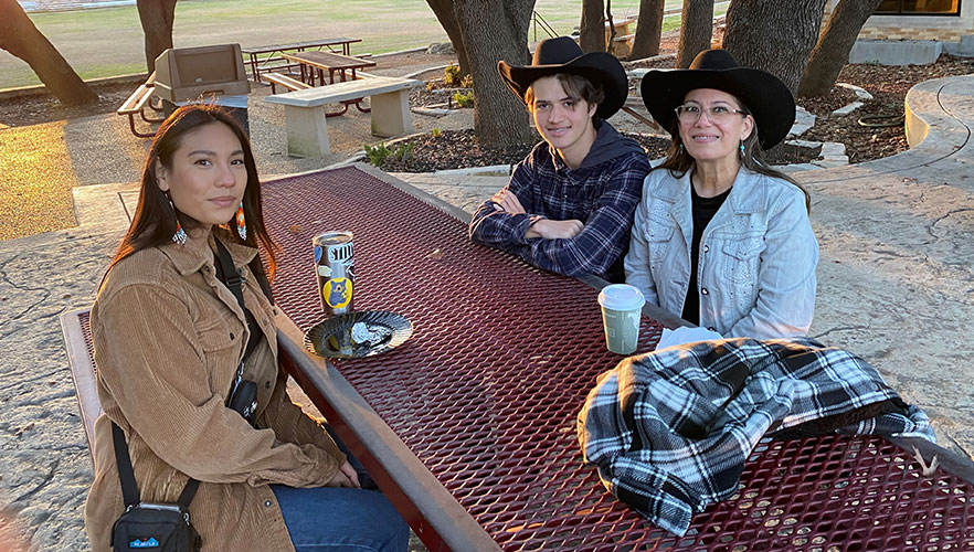 SACHS students at Cowboy Breakfast