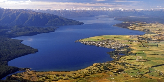 aerial view te anau