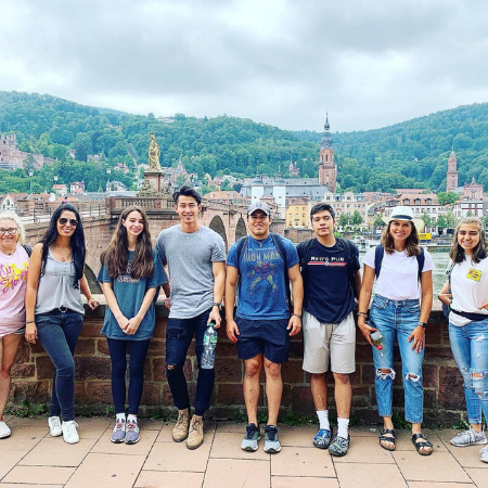 students on a faculty-led program in Germany